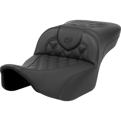 Saddlemen - Saddlemen Extended Reach Roadsofa LS Seat without Drivers Backrest - Black Stitching - 823-07-184