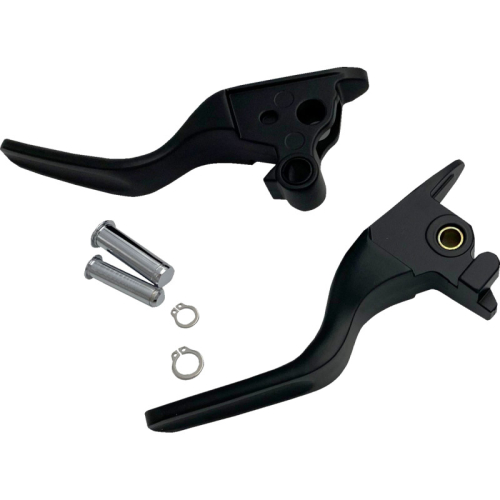 Drag Specialties - Drag Specialties Short Lever Set - Black - 0610-2324