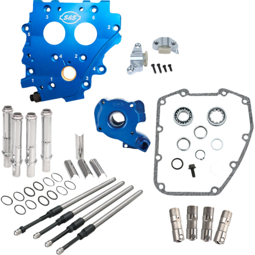 S&S Cycle - S&S Cycle Cam Chest Chain Drive Kit w/o Cams For Twin Cam - Chrome Pushrod Tubes - 310-1271