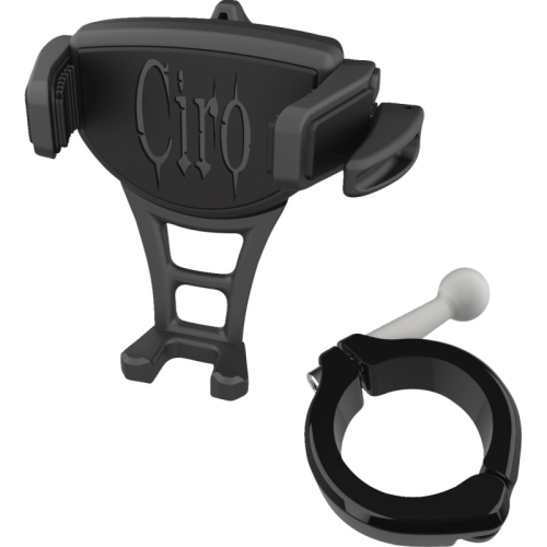 Ciro - Ciro Constrictor Phone Holder - Black - Black 1-1/2in. Handlebar Mount - 50357