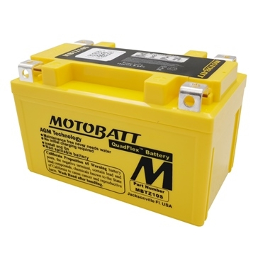 Motobatt - Motobatt Quadflex AGM 12V Battery - MBTZ10S - MBTZ10S