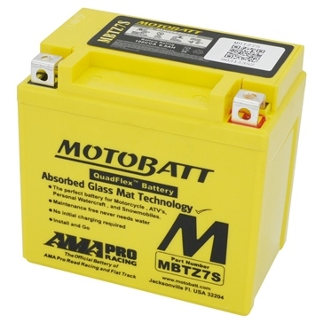 Motobatt - Motobatt Quadflex AGM 12V Battery - MBTZ7S - MBTZ7S
