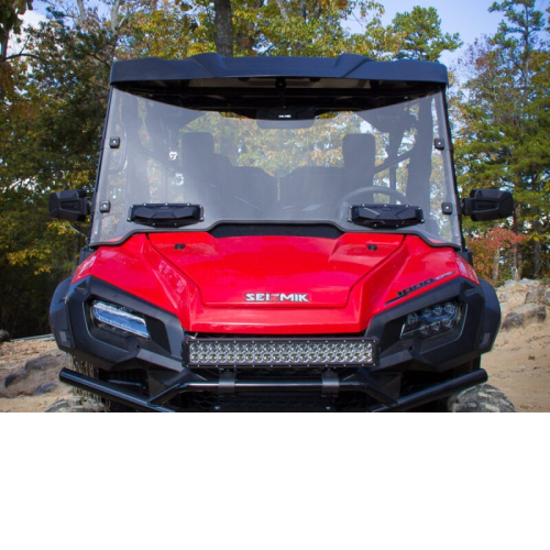 Seizmik - Seizmik 2-Side Hard Coated Polycarbonate Versa-Vent Windshield - 50-25032KIT