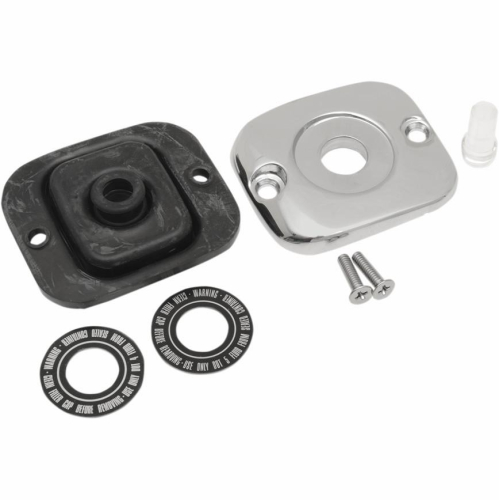 Drag Specialties - Drag Specialties Handlebar Master Cylinder Cover - OEM-Style w/ Sight Glass - DS373812-1