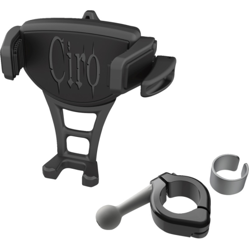Ciro - Ciro Constrictor Phone Holder - Black - Black 7/8in. | 1in. Handlebar Mount - 50353