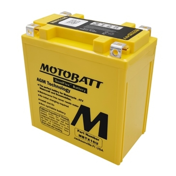 Motobatt - Motobatt Quadflex AGM 12V Battery - MBTX16U - MBTX16U