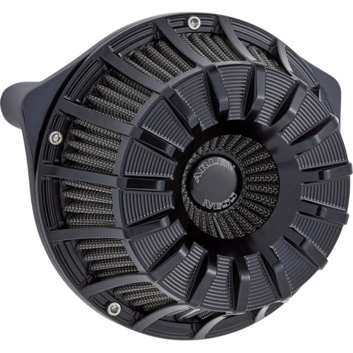 Arlen Ness - Arlen Ness Inverted Series Air Cleaner Kit - 15-Spoke - Black Anodized - 600-223