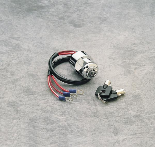 Drag Specialties - Drag Specialties Custom Round Key Ignition Switch - DS-272112