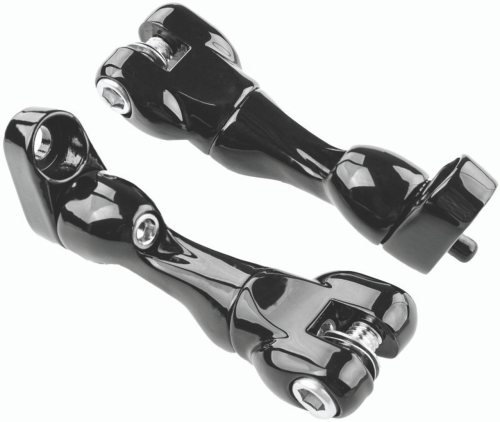Kuryakyn - Kuryakyn Adjustable Passenger Peg Mount - Gloss Black - 10187