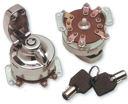 Drag Specialties - Drag Specialties Round Key Internal Contact Switch - 0909-0202