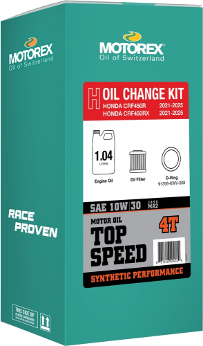 Motorex - Motorex Top Speed Oil Change Kit - 1.04L - 10W/30 - 311250