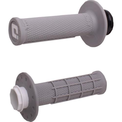 ODI - ODI Micro-X Half-Waffle v2 Lock-On Grips - Gray/Silver - H36MXG