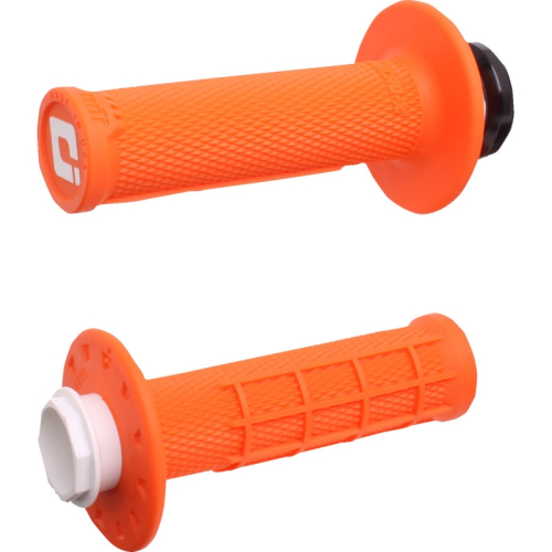 ODI - ODI Micro-X Half-Waffle v2 Lock-On Grips - Orange/Black - H36MXO