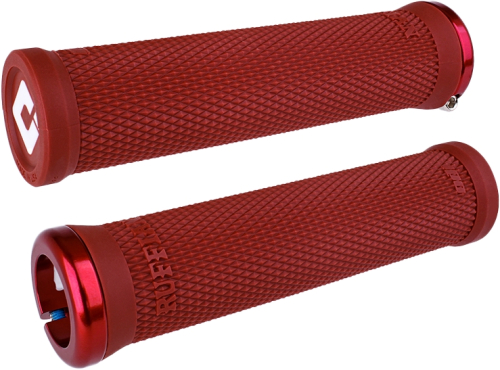 ODI - ODI Ruffian V2.1 PWC Lock-On Grips - 135mm - Dark Red/Red - L33RFDR-R