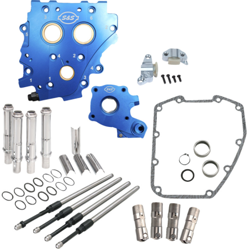 S&S Cycle - S&S Cycle Cam Chest Chain Drive Kit w/o Cams For Twin Cam - Chrome Pushrod Tubes - 310-1273