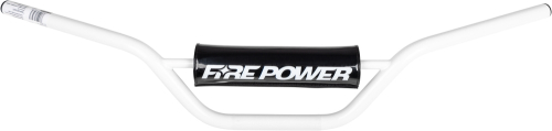 Fire Power - Fire Power Carbon Steel Coated Handlebar - White - 063201051