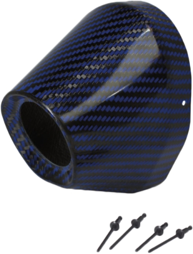 Pro Circuit - Pro Circuit 4.5in. Carbon End Cap - 1 3/4 I.D. - Blue Carbon - PC4022-0007