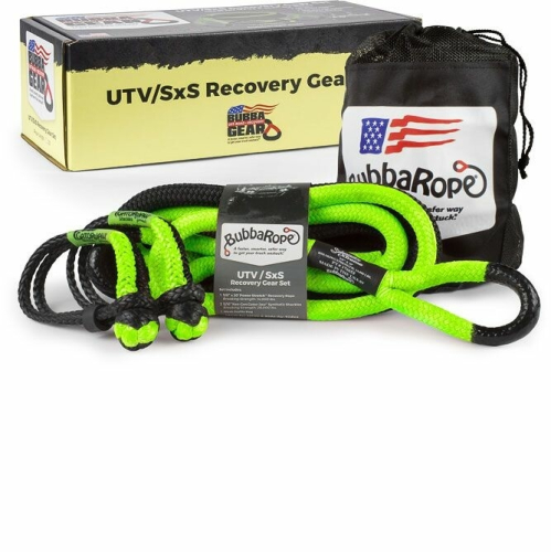Bubba Rope - Bubba Rope UTV Recovery Gear Set - Black/Green - 176842GR