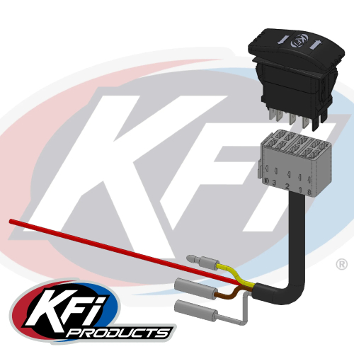 KFI Products - KFI Products Actuator Backlit Dash Rocker Switch - ACT-BLDRS-K