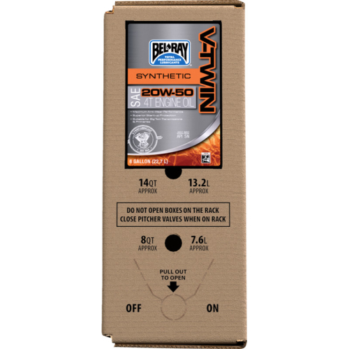 Bel-Ray - Bel-Ray V-Twin Synthetic Motor Oil - 20W-50 - 6 Gallon - 303133150033