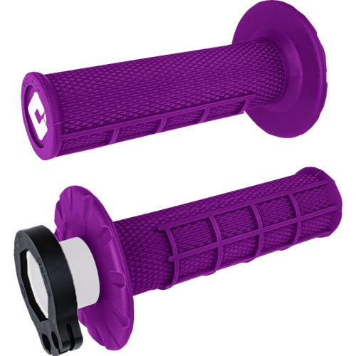 ODI - ODI V2 Lock-On 1/2 Waffle Grips - Purple - H36HWPR