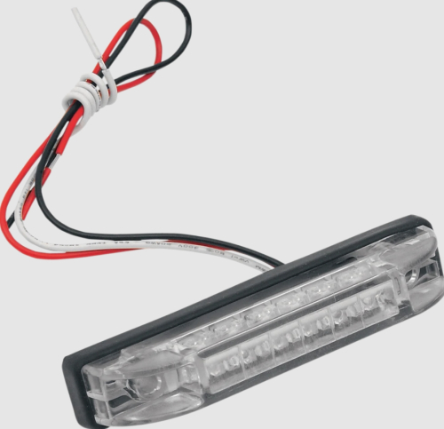 Bluhm Enterprises - Bluhm Enterprises Trailer LED Brite Lites - Rectangle 4in., 6 LED, red w/ clear lens - BL-TLEDR