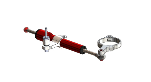 Bitubo - Bitubo KITC Steering Damper Kit - Red - KIT200A1