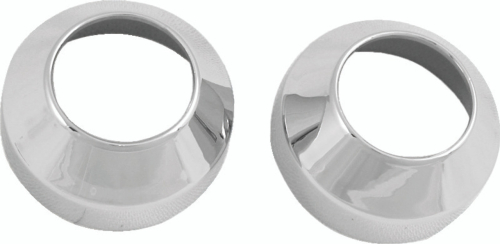 Bikers Choice - Bikers Choice Wide Glide Fork Boot Covers - 41mm - Chrome - 493150