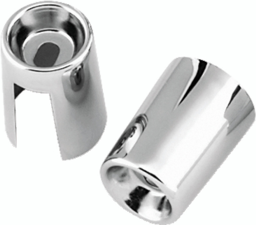Bikers Choice - Bikers Choice Shock Stud Covers - Chrome - 490830