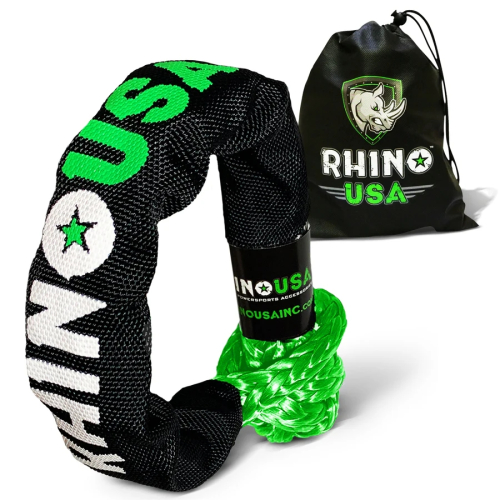 Rhino USA - Rhino USA Synthetic Soft Shackles - 3/8in. - Green - 1Pack - SFTSHACK38-GRN-1