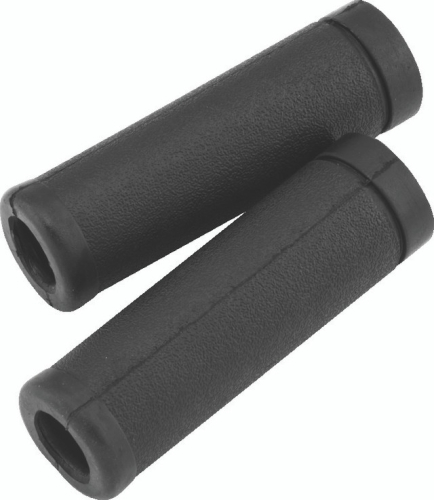 Bikers Choice - Bikers Choice Rubber Stock Style Grips - Black - 492656