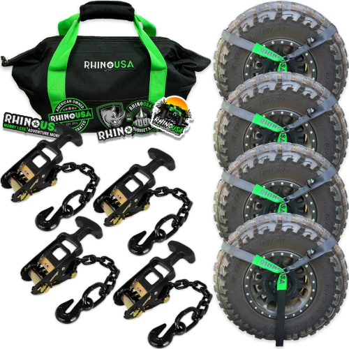 Rhino USA - Rhino USA Car Tie-Down Lasso Straps - Black - LASSO-STRAPS-BLK