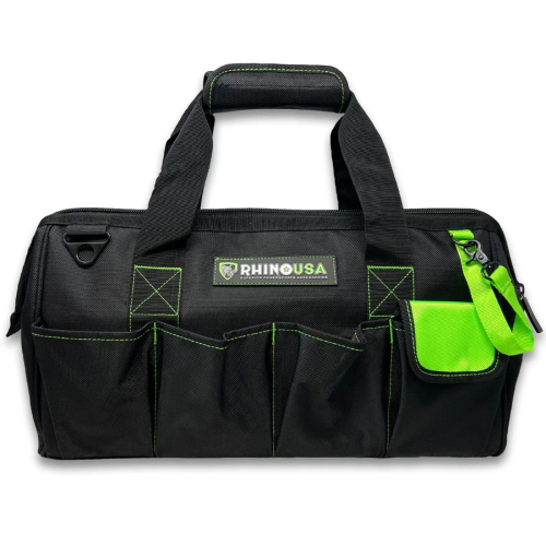 Rhino USA - Rhino USA Heavy-Duty Tool Bag - Black - RNO-TOOLBAG-BLK