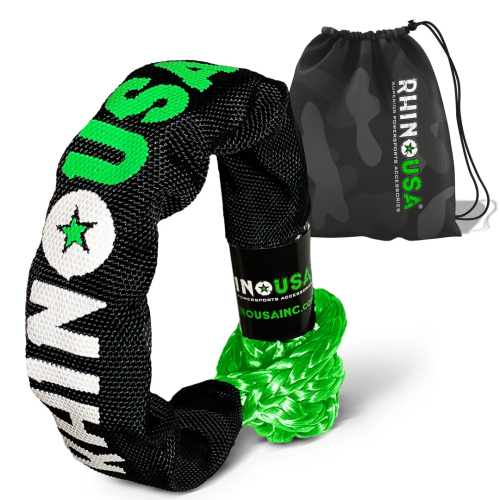 Rhino USA - Rhino USA Synthetic Soft Shackles - 1/2in. - Green - 1Pack - SFTSHACK-12-GRN-1