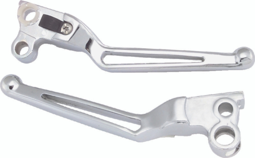 Bikers Choice - Bikers Choice Custom Slotted Lever Set - Chrome - 491253
