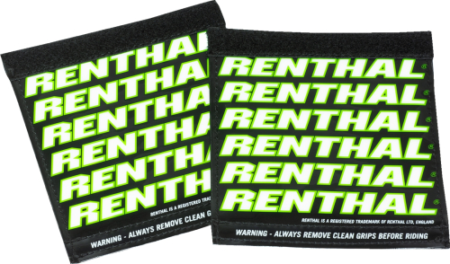 Renthal - Renthal Clean Grip Covers - Black/Green/White - G252
