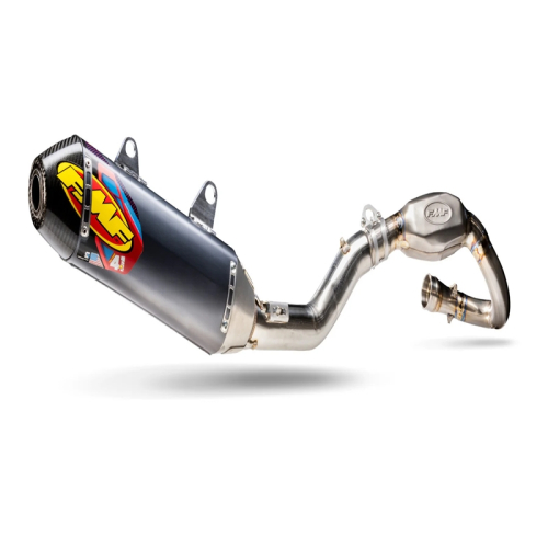 FMF Racing - FMF Racing Factory 4.1 RCT Full System - Stainless Steel Muffler - Carbon End Cap - 044483