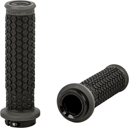 Fire Power - Fire Power Lock-On Pilot Grips - Black/Grey - 24-0109