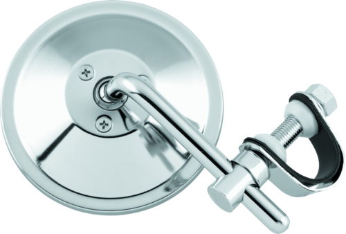 BikeMaster - BikeMaster Universal Clamp-On Mirror - 4in. Stem - 600006