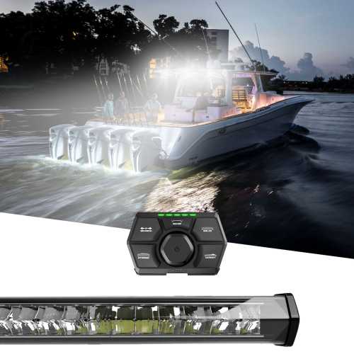 XK Glow - XK Glow 36in. Search & Rescuelight Bar with Harness - White - 15000 Raw Lumen - XK-SAR90-2W
