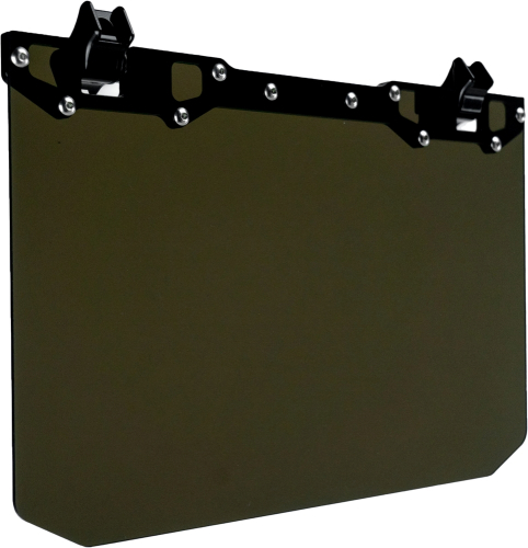Axia Alloys - Axia Alloys 12in. x 8in. Sun Visor with Tinted Shield - Black - MODNDSVT-BK