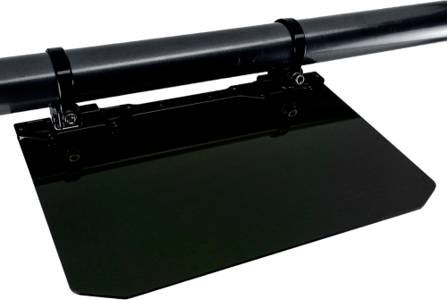 Axia Alloys - Axia Alloys 12in. x 8in. Wide Sun Visor with Solid Black Shield- Black - MODNDSVB-BK