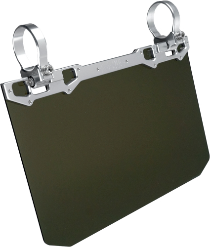 Axia Alloys - Axia Alloys 12in. x 8in. Sun Visor with Tinted Shield - Silver - MODNDSVT-C