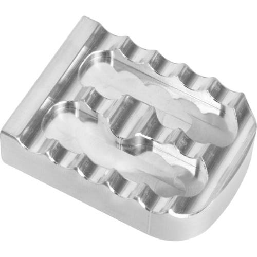 Joker Machine - Joker Machine Serrated Brake Pedal Cover - Raw Aluminum - 08-650-1