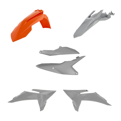 Acerbis - Acerbis Plastic Kit - Orange/Gray - 2987151011