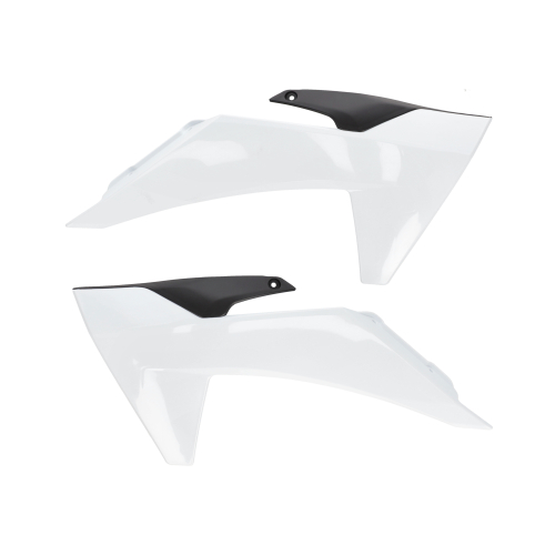 Acerbis - Acerbis Radiator Scoop - White/Black - 2987001035