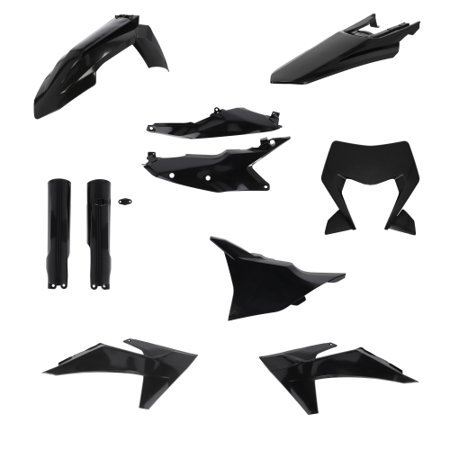 Acerbis - Acerbis Full Plastic Kit - Black - 2986550001