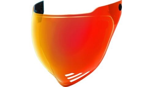 Icon - Icon Domain DOT Bubble Shield - Calypso Red - 0130-1436