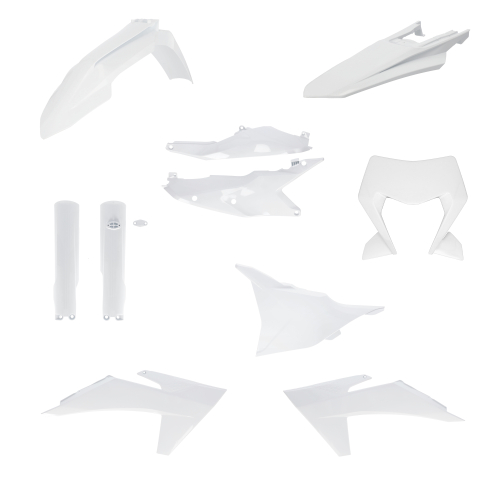 Acerbis - Acerbis Full Plastic Kit - White - 2986550002