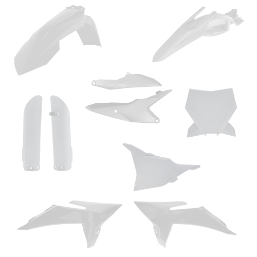 Acerbis - Acerbis Full Plastic Kit - White - 2987140002